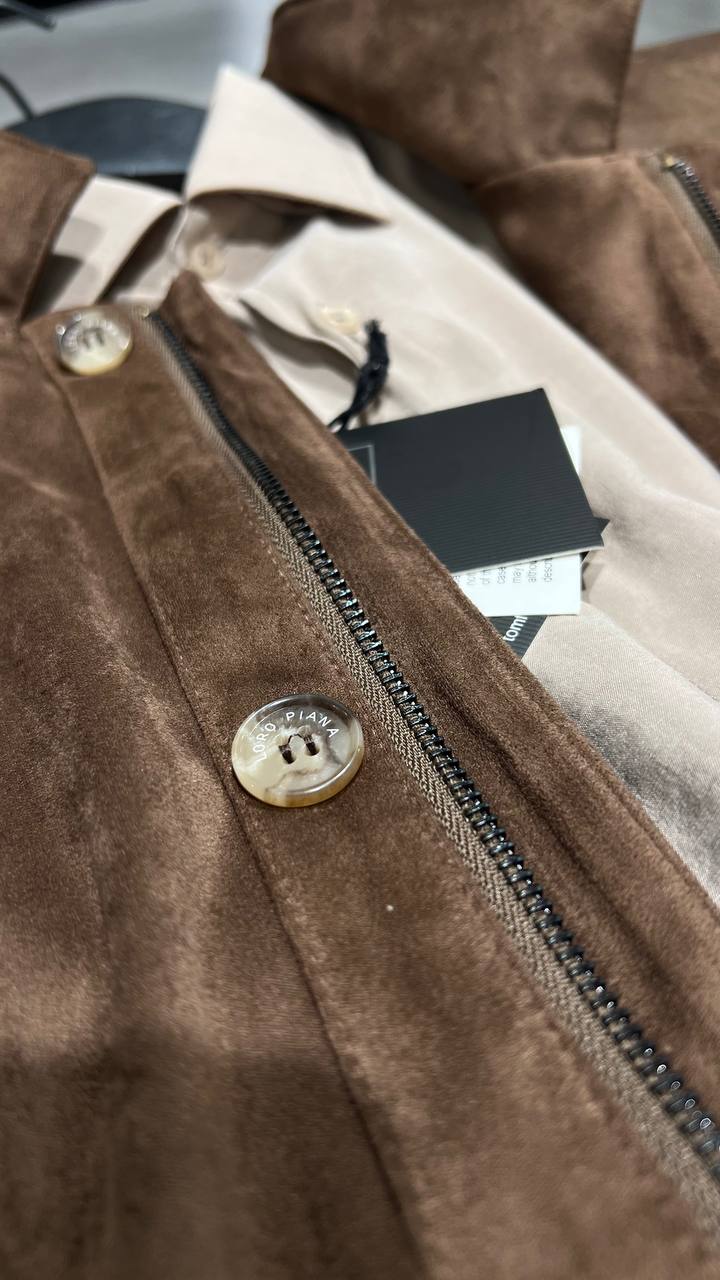 Loro Piana Suede Leather Jacket