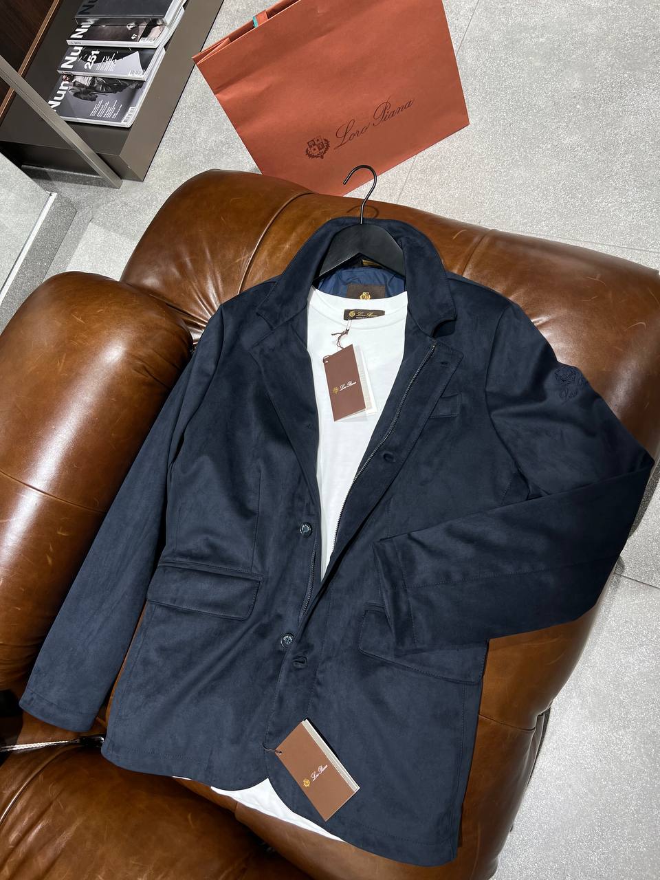 Loro Piana Suede Leather Jacket